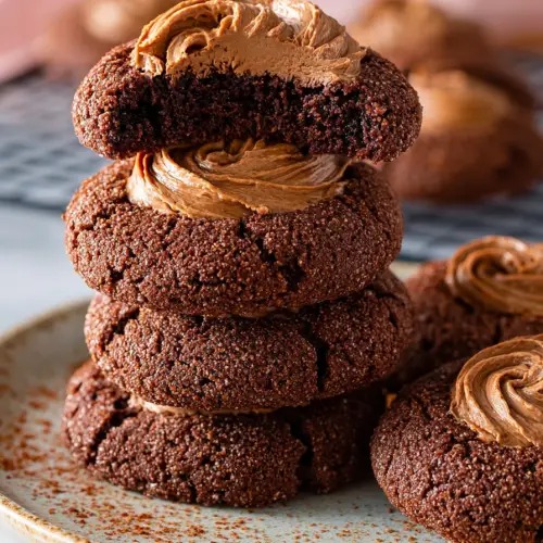 Easy Crumbl Chocolate Cake Cookies