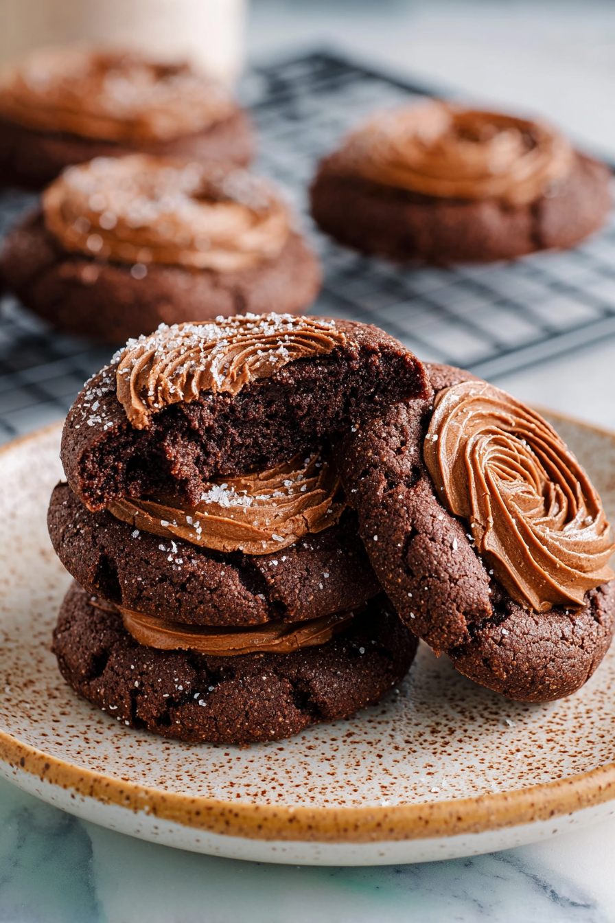 Easy Crumbl Chocolate Cake Cookies