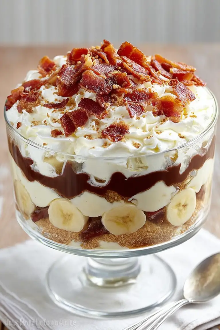 Easy Elvis Trifle with Bacon
