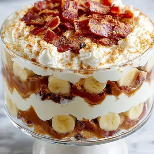 Easy Elvis Trifle with Bacon