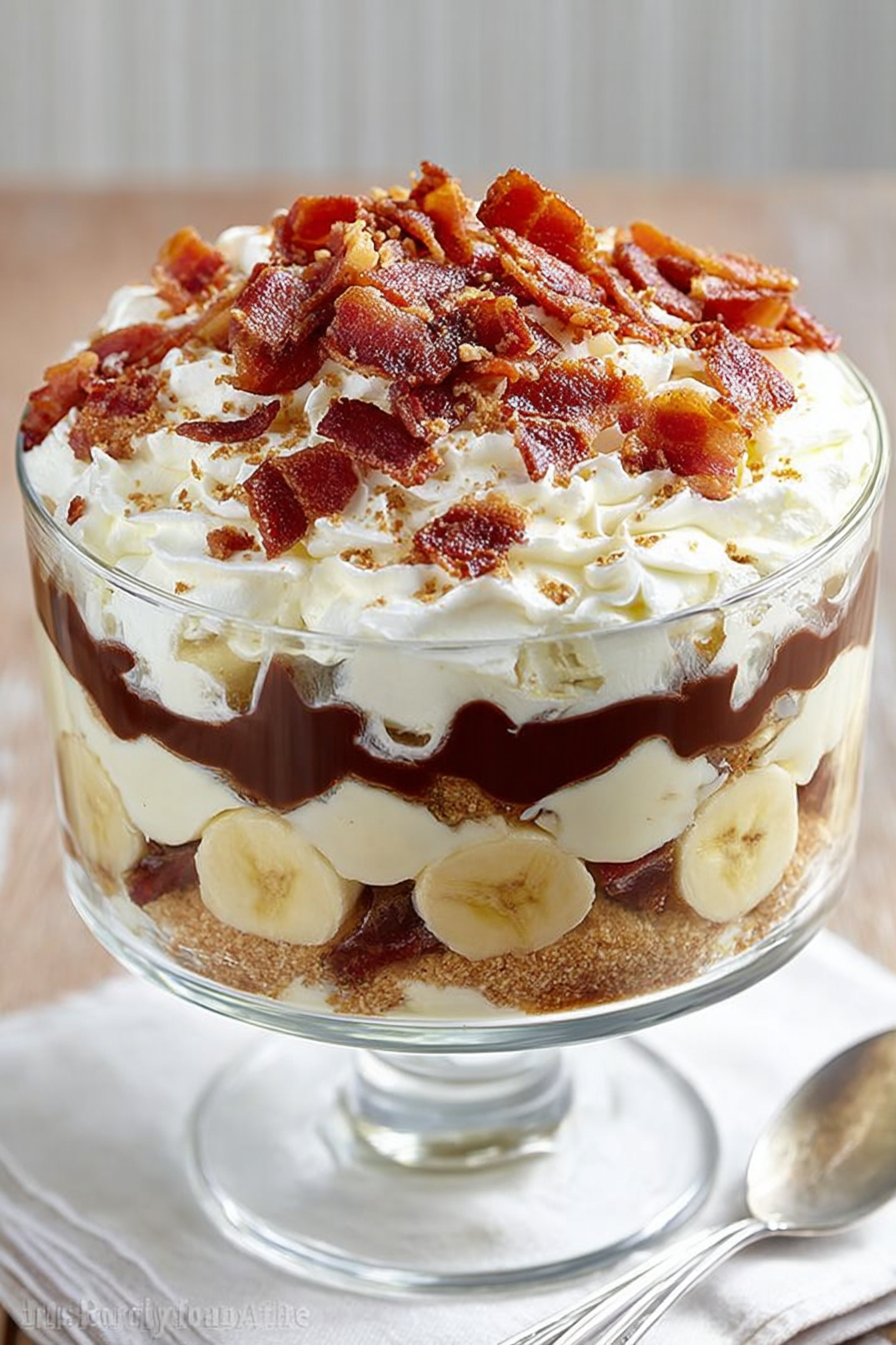Easy Elvis Trifle with Bacon