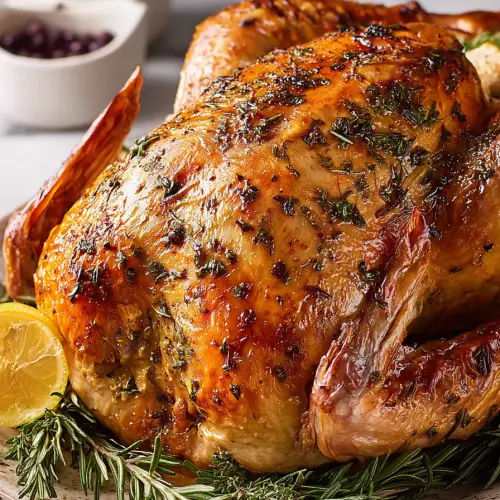 Easy Garlic Herb Roasted Turkey