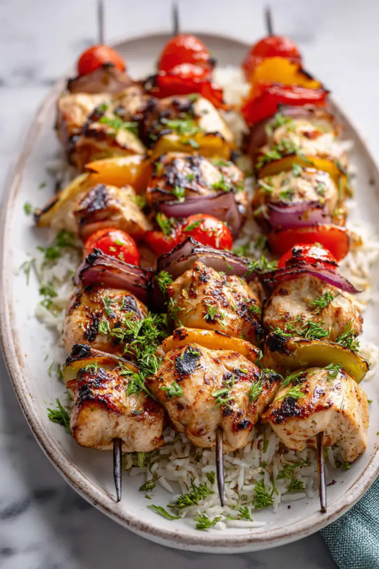 Easy Grilled Chicken Kabobs for Summer
