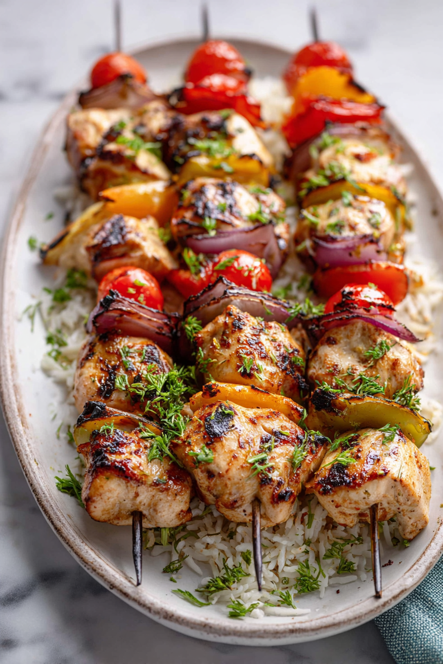 Easy Grilled Chicken Kabobs for Summer
