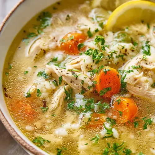 Easy Hearty Chicken and Stars Soup