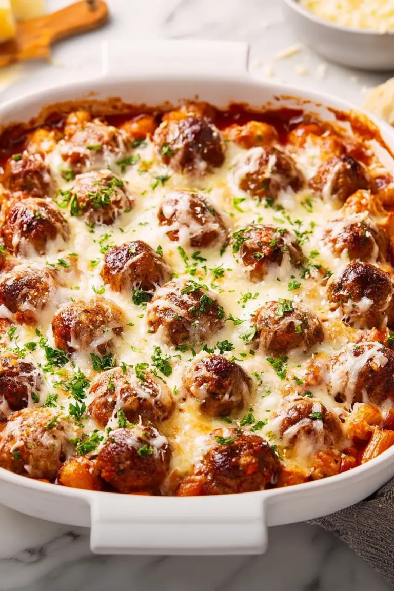 Easy Meatball Casserole Recipe