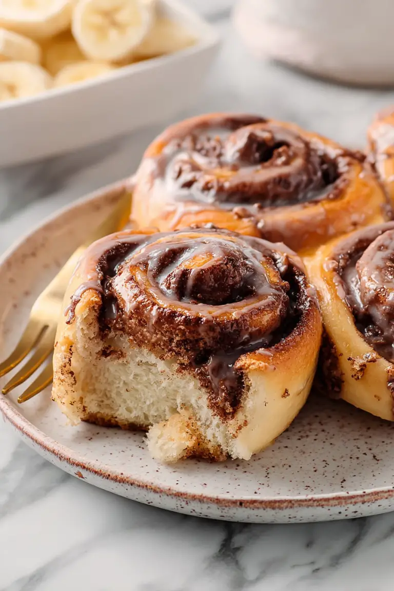 Easy Nutella Banana Cinnamon Rolls