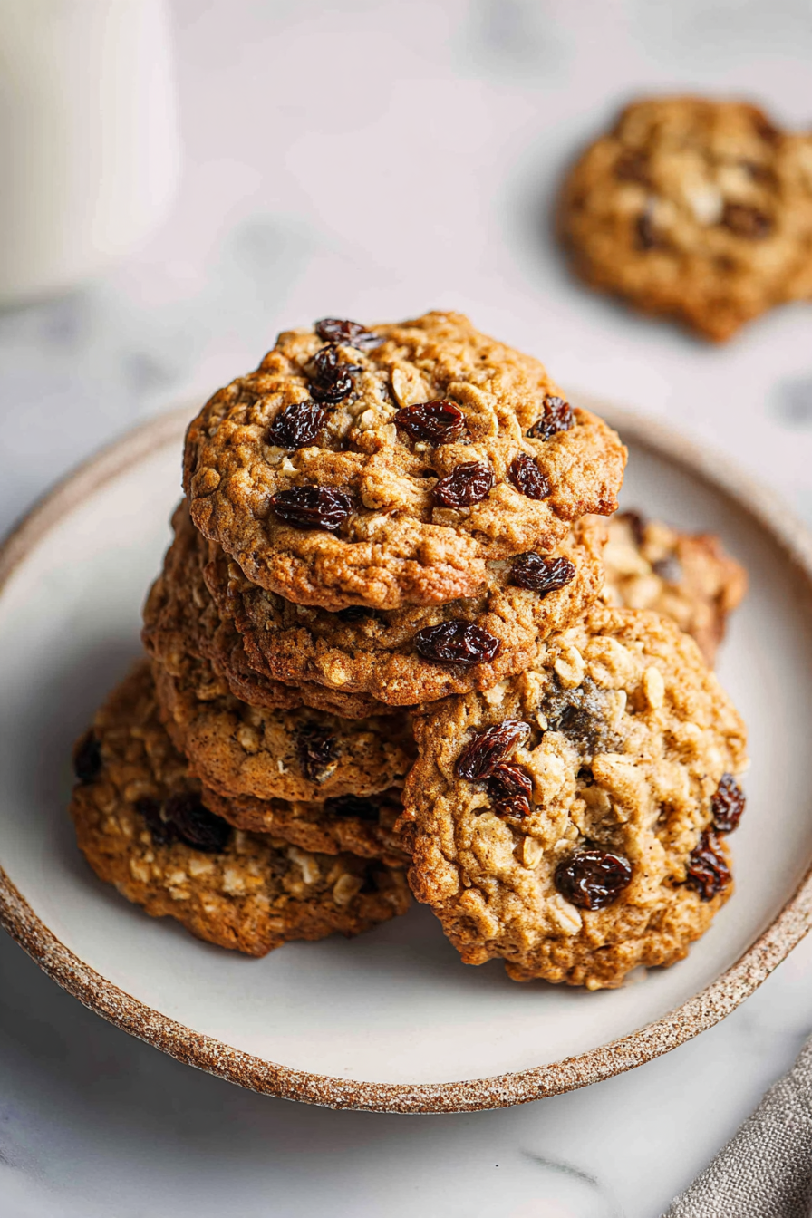Easy Oatmeal Chocolate Chip Raisin Cookies