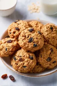 Easy Oatmeal Raisin Cookies