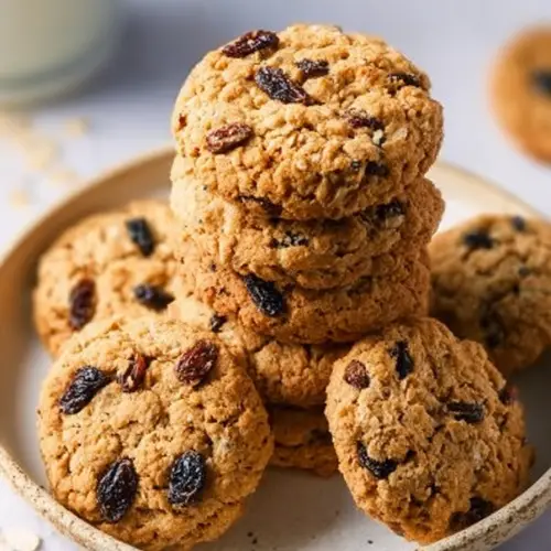 Easy Oatmeal Raisin Cookies