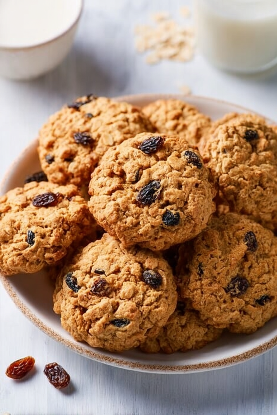Easy Oatmeal Raisin Cookies