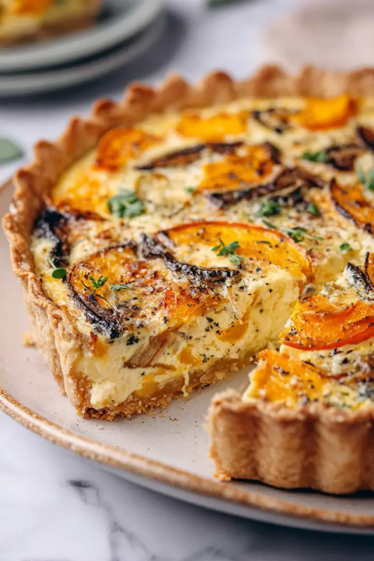 Easy Roasted Squash Quiche Recipe