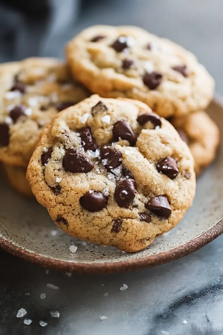 Easy Salted Chocolate Chip Cookies