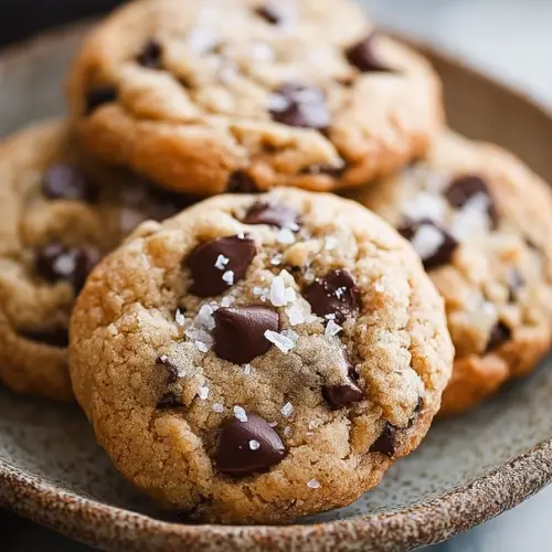 Easy Salted Chocolate Chip Cookies