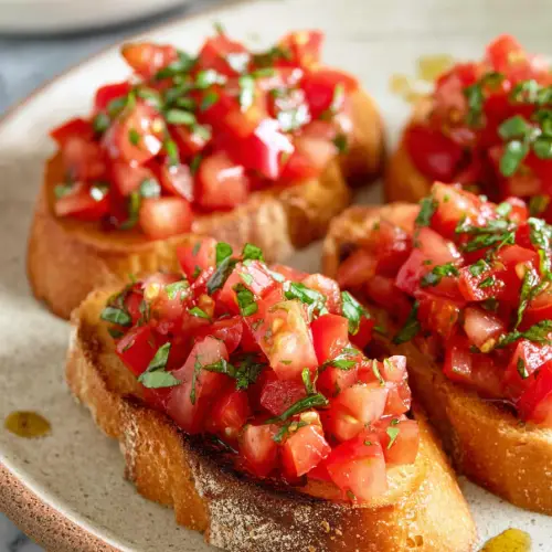 Easy Tomato Bruschetta Recipe