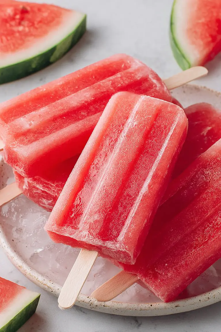 Easy Watermelon Popsicles