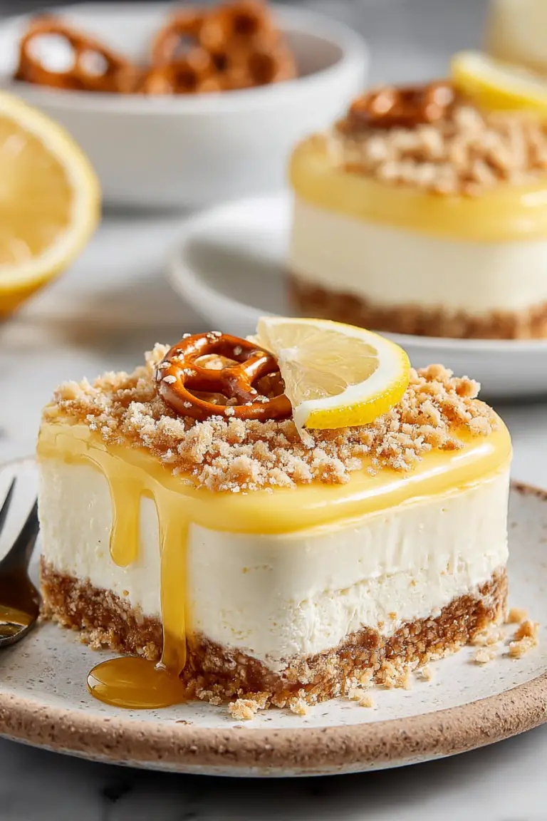 Lemon Pretzel Dessert Delight