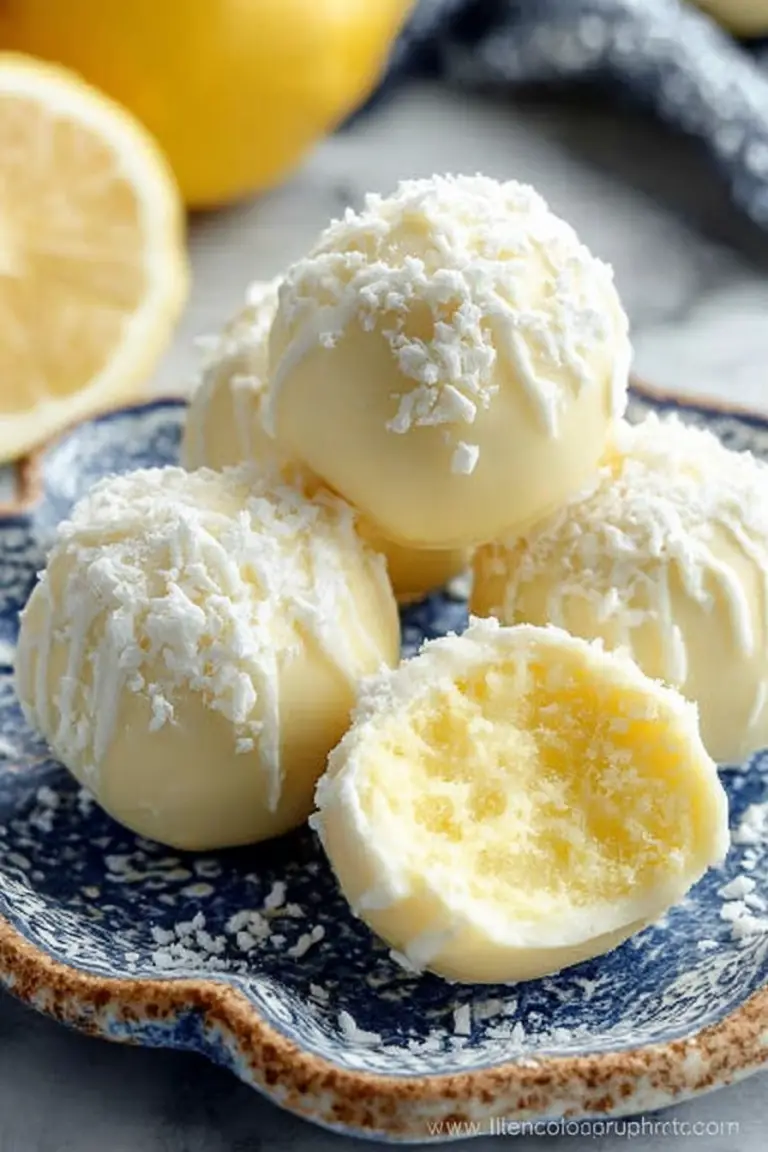 Lemon White Chocolate Truffles Recipe