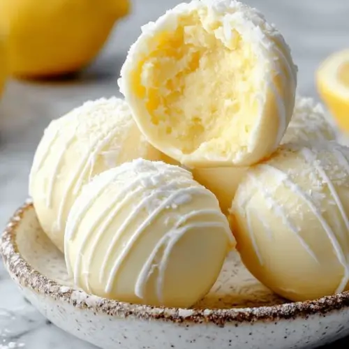 Lemon White Chocolate Truffles Recipe