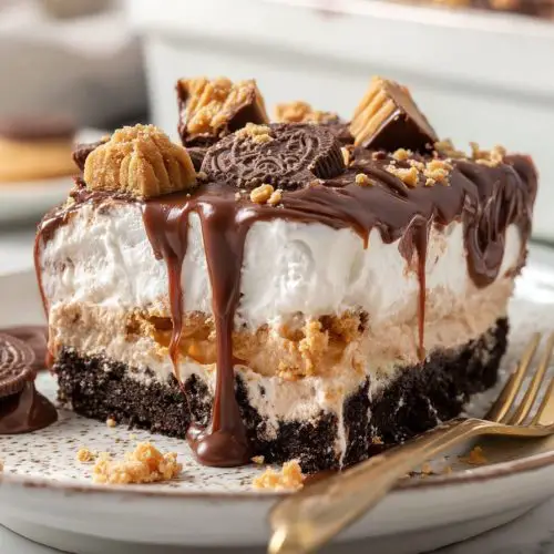 Peanut Butter Cup Lasagna Lush