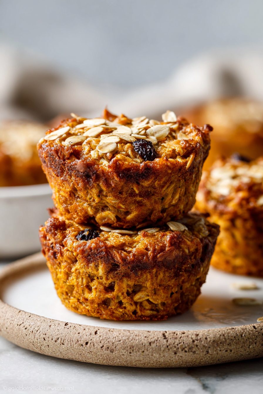 Pumpkin Baked Oatmeal Cups