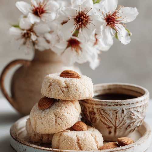 Amaretto Shortbread Cookies Recipe