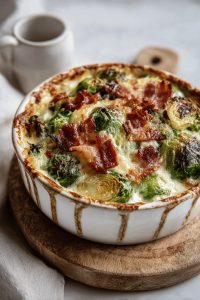 Bacon Brussels Sprouts Gratin Recipe