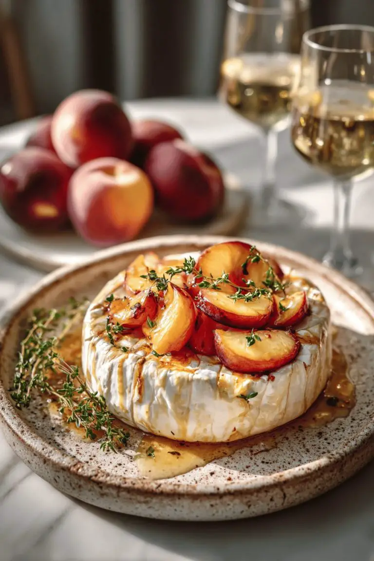 Baked Brie with Jezebel Peaches Recipe