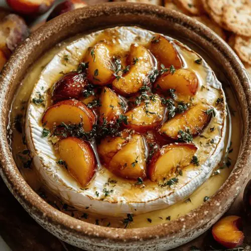 Baked Brie with Jezebel Peaches Recipe