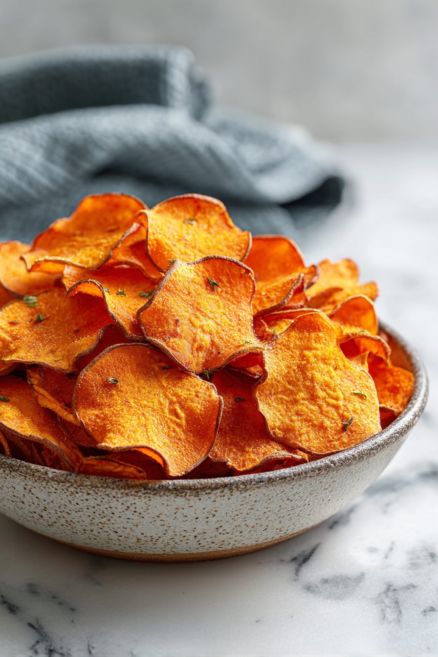 Baked Sweet Potato Chips Recipe