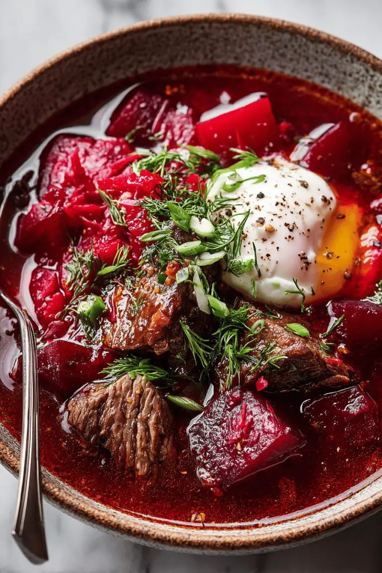 Beef Beet Borscht Recipe