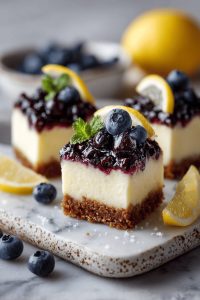 Blueberry Lemon Cheesecake Bars
