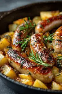 Bratwurst Potato Skillet Delight