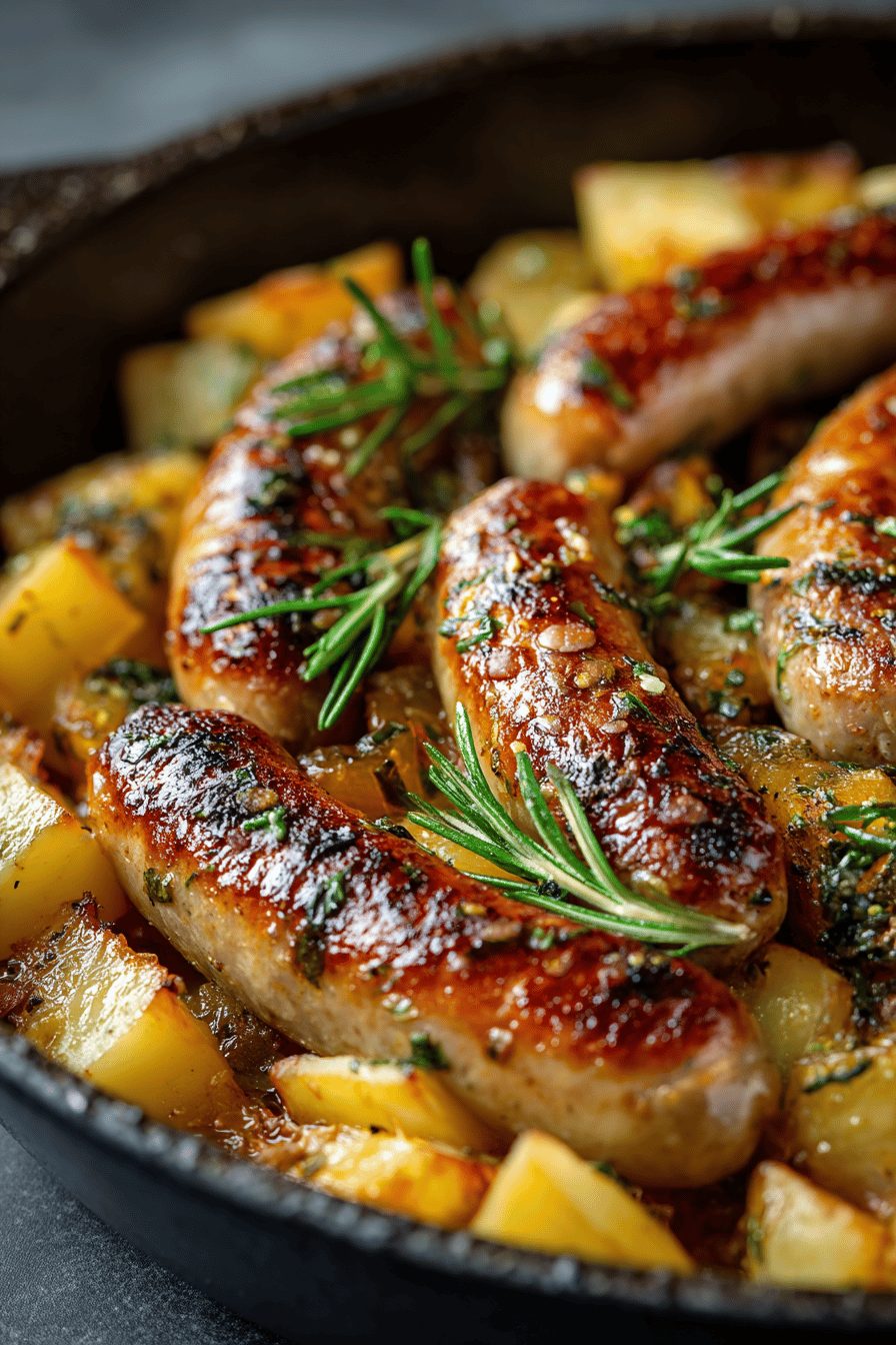 Bratwurst Potato Skillet Delight