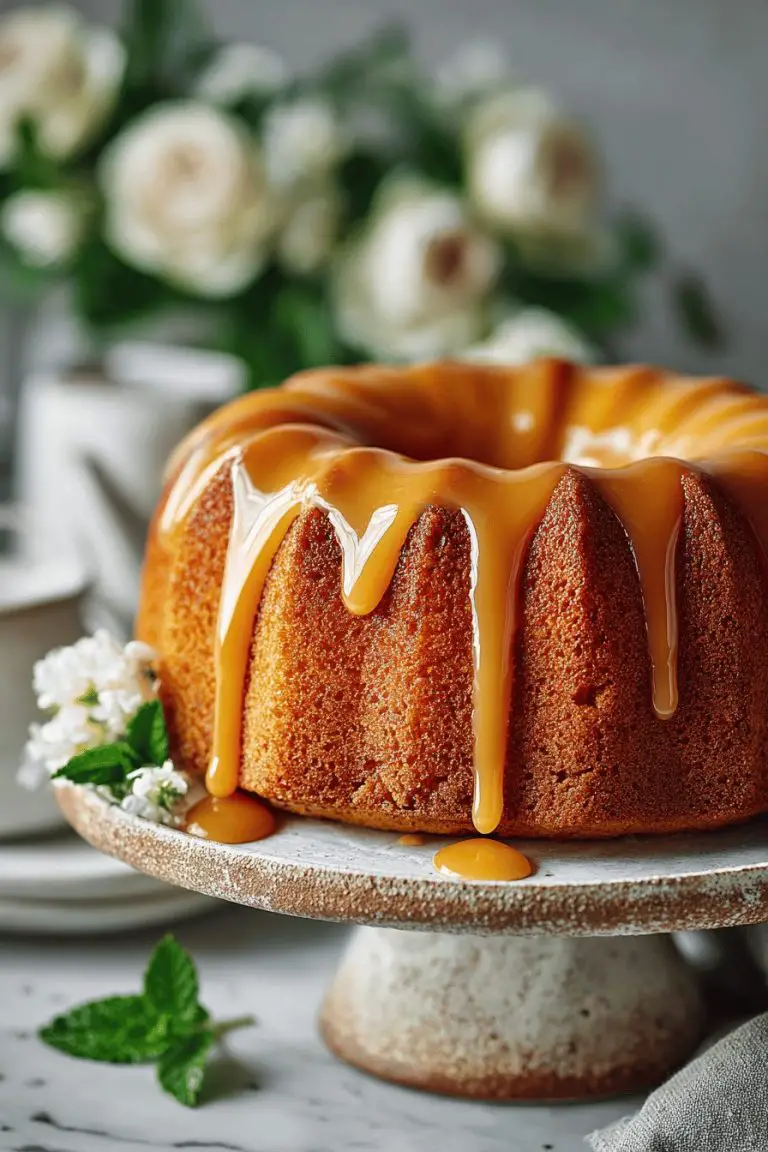 Brown Sugar Caramel Pound Cake Recipe