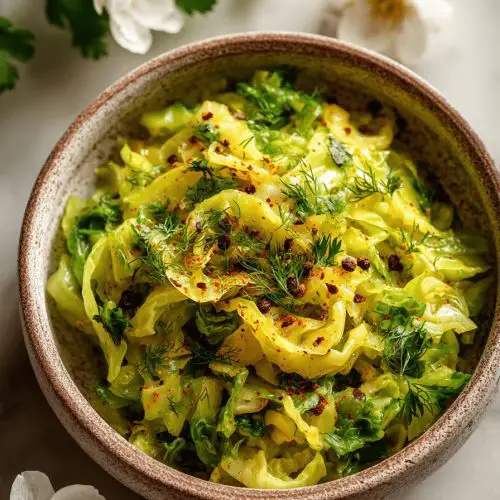 Buttered Cabbage with Caraway Seeds