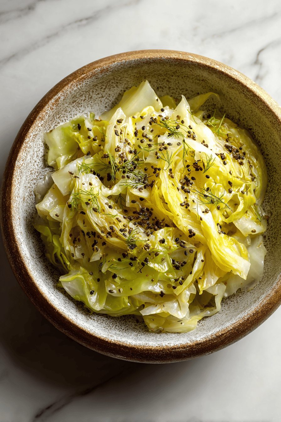 Buttered Cabbage with Caraway Seeds