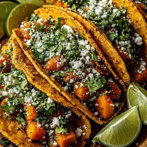 Butternut Squash Tacos with Cilantro and Lime