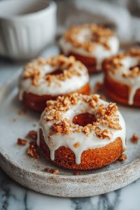 Carrot Cake Baked Donuts