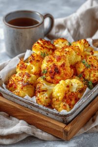 Cheesy Oven-Roasted Cauliflower