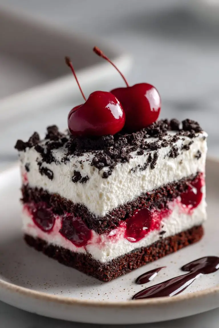 Cherry Oreo Icebox Cake Recipe