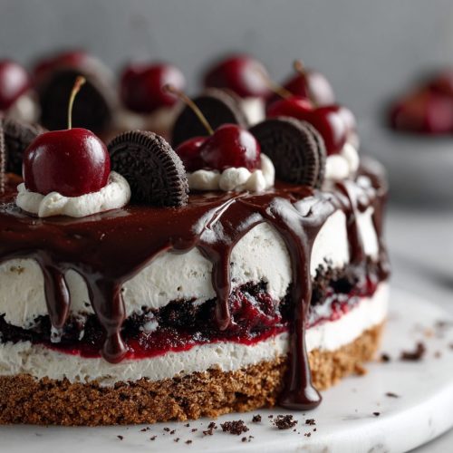 Cherry Oreo Icebox Cake Recipe