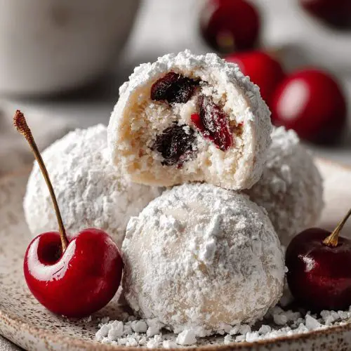 Cherry Snowball Cookies Made Easy