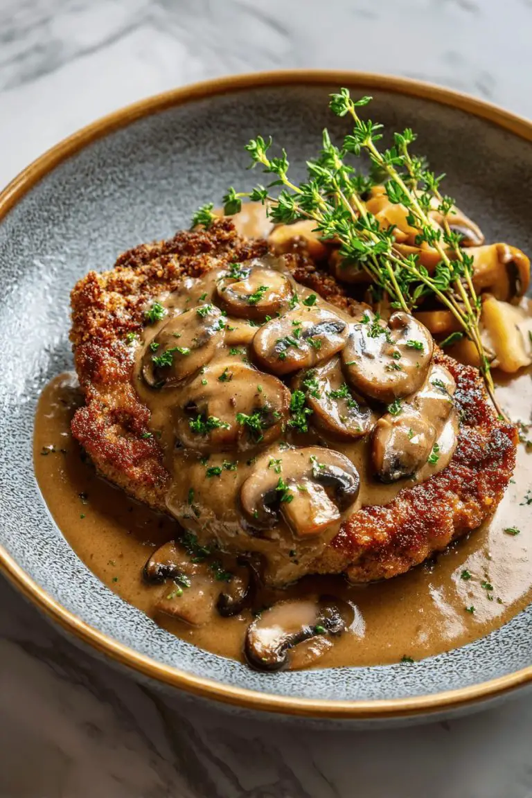 Chicken Fried Steak with Mushroom Gravy