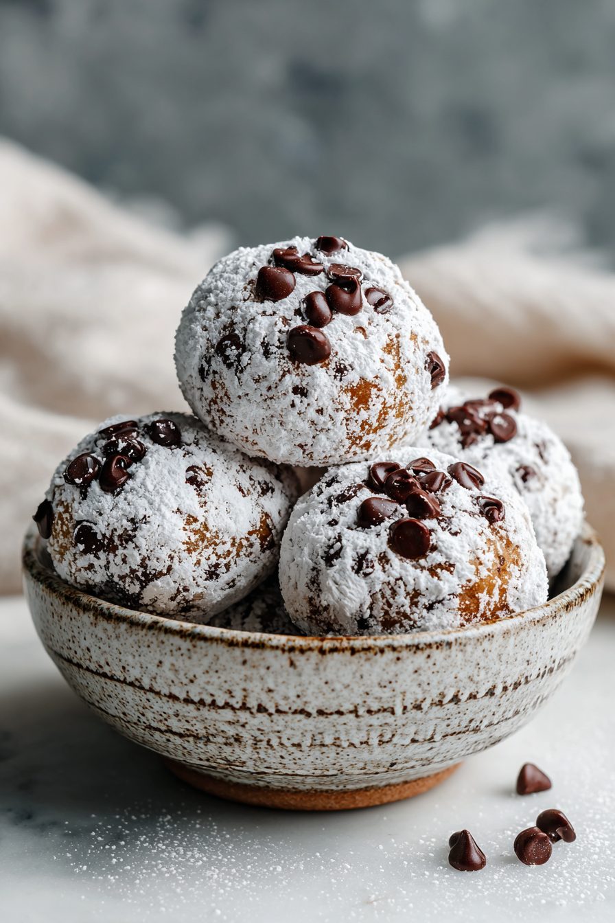 Chocolate Chip Snowball Cookies