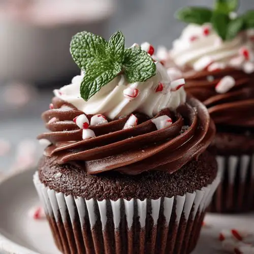 Chocolate Peppermint Cupcakes