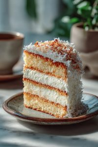 Coconut Layered Cake Delight
