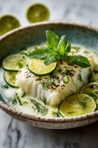 Coconut Lime Poached Cod Recipe