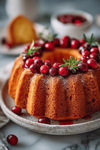 Cranberry Butter Cake Recipe
