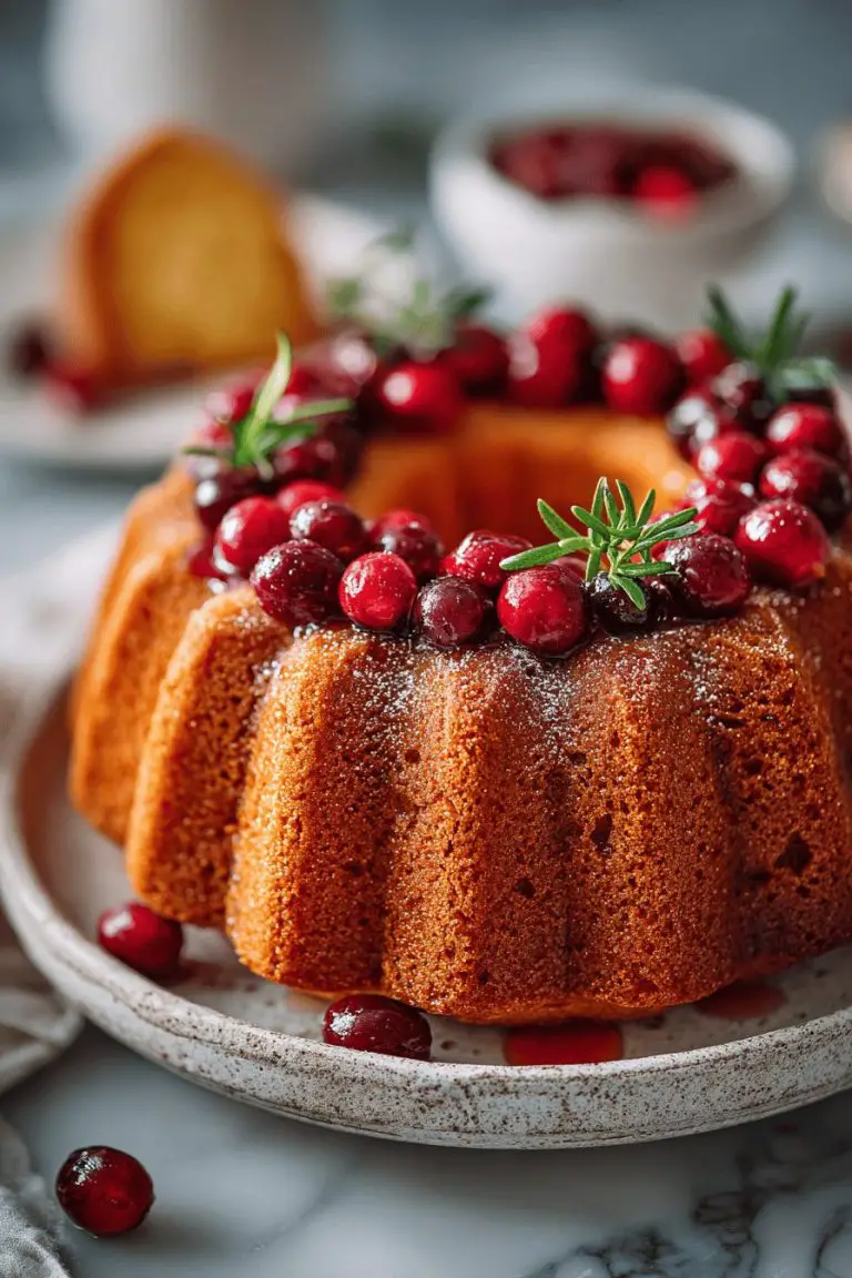 Cranberry Butter Cake Recipe